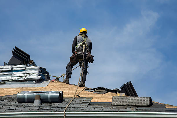 Professional Roofing technician working in Moosup, CT